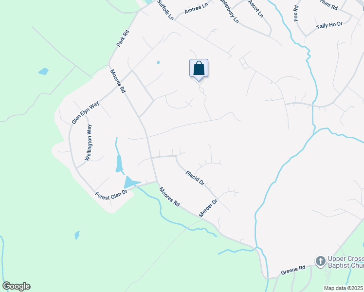 map of restaurants, bars, coffee shops, grocery stores, and more near 2702 Shady Grove Drive in Baldwin