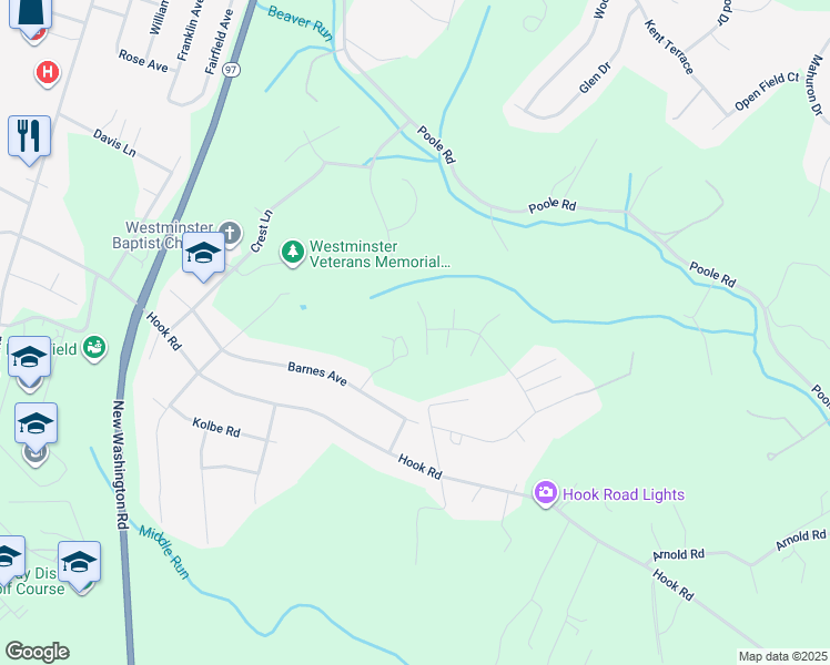 map of restaurants, bars, coffee shops, grocery stores, and more near 1222 Chandler Drive in Westminster