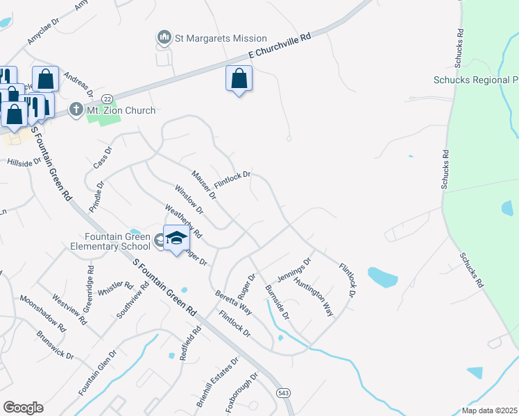 map of restaurants, bars, coffee shops, grocery stores, and more near 1700 Magnum Court in Bel Air