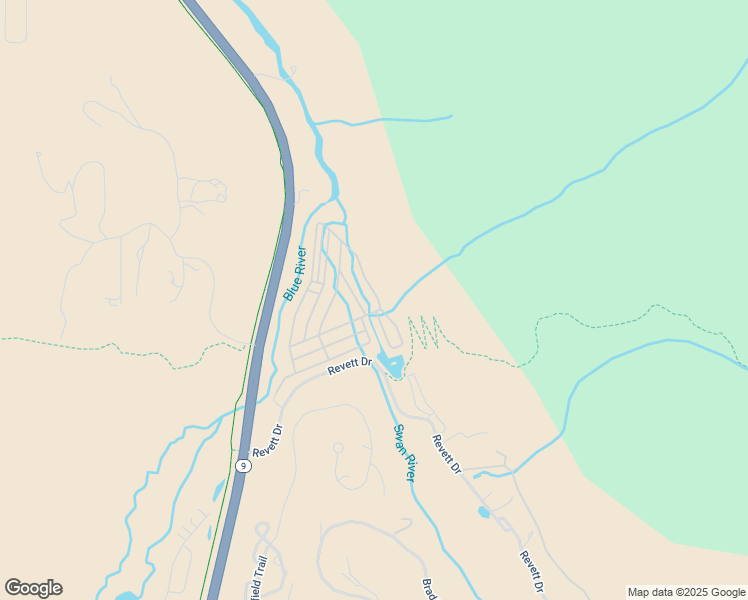 map of restaurants, bars, coffee shops, grocery stores, and more near Mountain View Way in Breckenridge