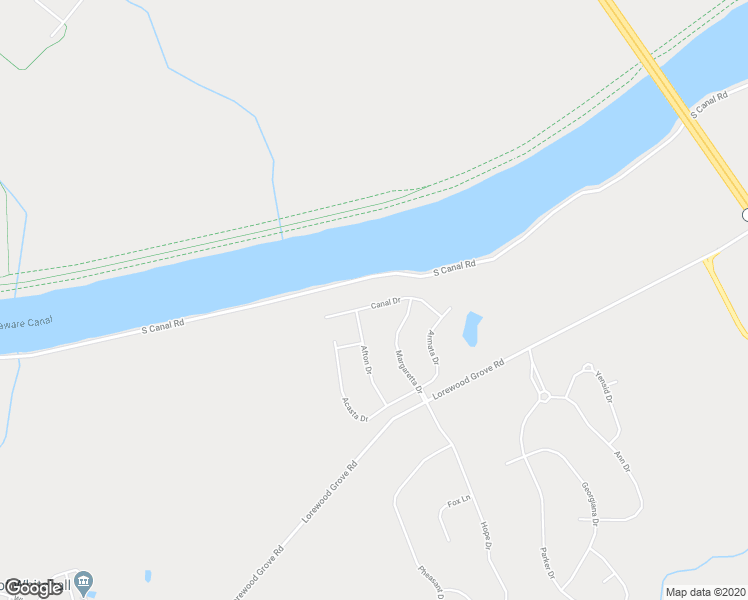 map of restaurants, bars, coffee shops, grocery stores, and more near 541 Canal Drive in Middletown