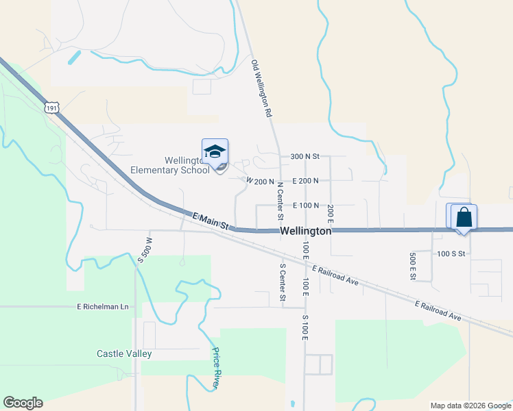 map of restaurants, bars, coffee shops, grocery stores, and more near West Cemetery Road in Wellington