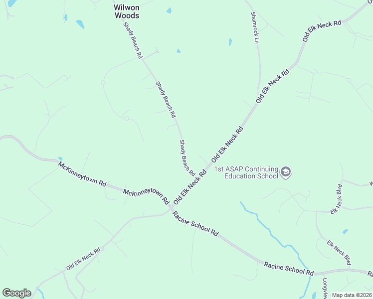 map of restaurants, bars, coffee shops, grocery stores, and more near 1292 Shady Beach Road in Elkton