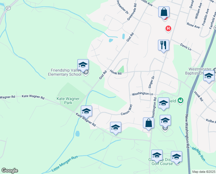 map of restaurants, bars, coffee shops, grocery stores, and more near 168 Federal Ann Court in Westminster