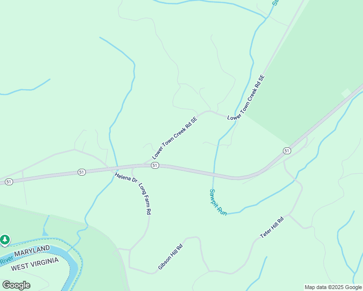 map of restaurants, bars, coffee shops, grocery stores, and more near 18622 Lower Town Creek Road Southeast in Oldtown