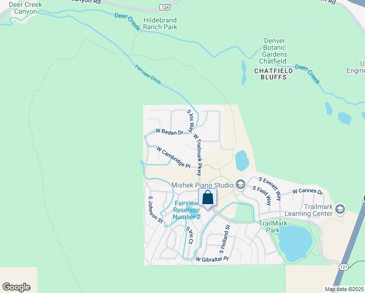 map of restaurants, bars, coffee shops, grocery stores, and more near 9692 West Belfast Drive in Littleton