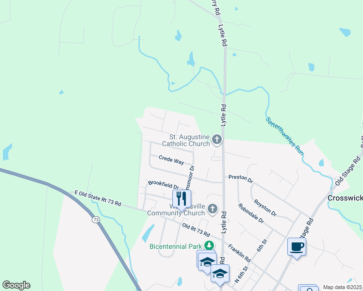 map of restaurants, bars, coffee shops, grocery stores, and more near 1030 Justin Ridge Way in Waynesville