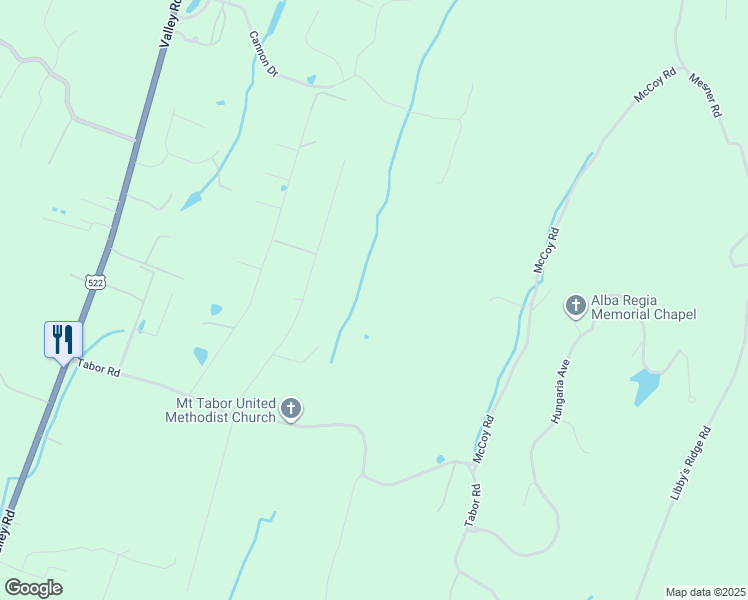 map of restaurants, bars, coffee shops, grocery stores, and more near 107 Apple Orchard Circle in Berkeley Springs