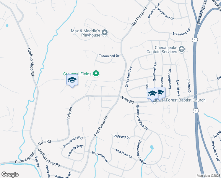 map of restaurants, bars, coffee shops, grocery stores, and more near 707 Carlton Way in Bel Air