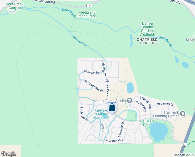 map of restaurants, bars, coffee shops, grocery stores, and more near 9692 West Belfast Drive in Littleton