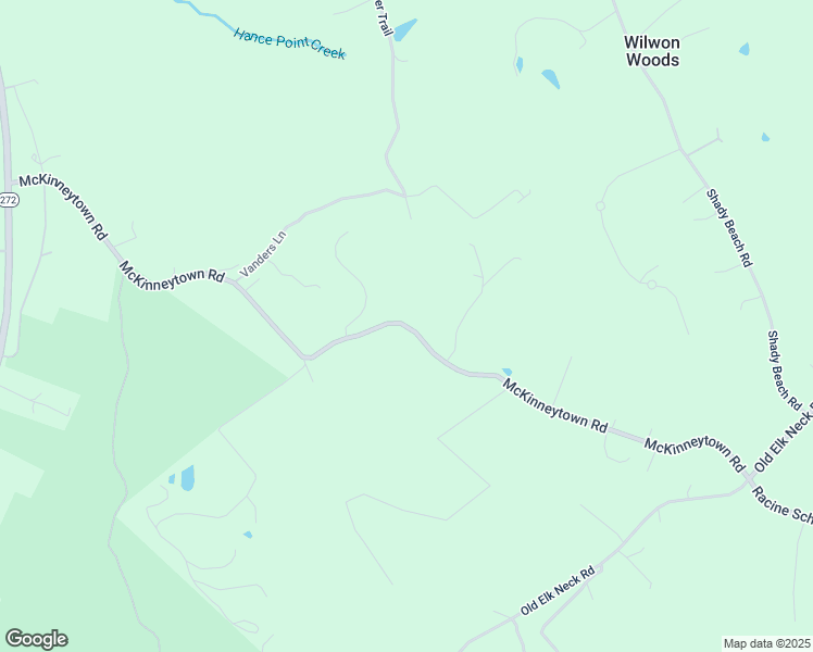 map of restaurants, bars, coffee shops, grocery stores, and more near 727 McKinneytown Road in North East