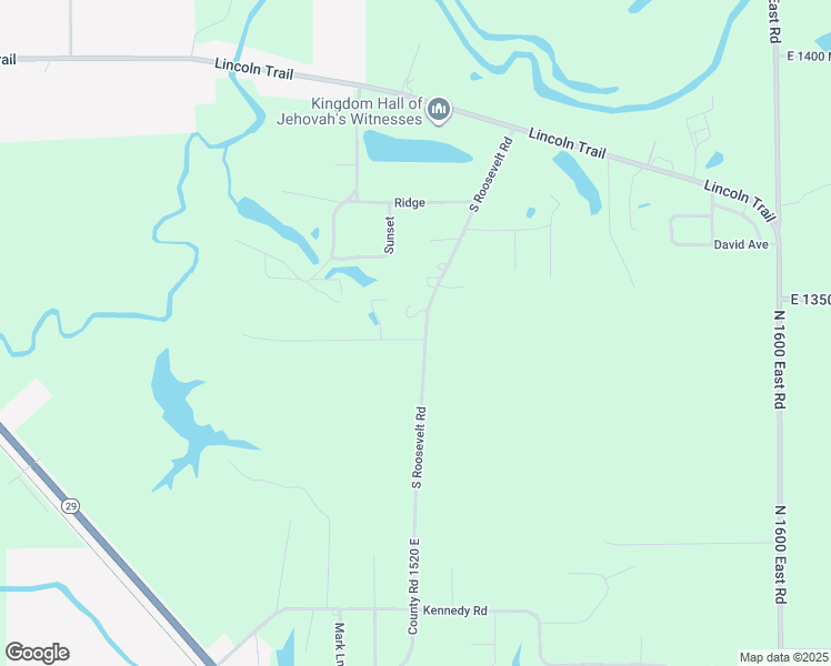 map of restaurants, bars, coffee shops, grocery stores, and more near 711 South Roosevelt Road in Taylorville