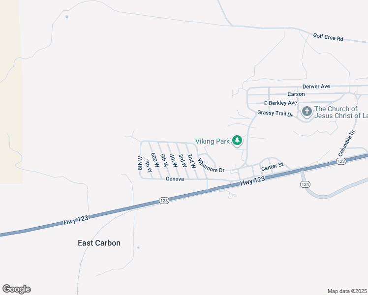 map of restaurants, bars, coffee shops, grocery stores, and more near 130 2nd West in East Carbon