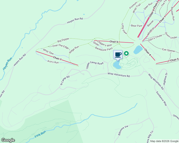 map of restaurants, bars, coffee shops, grocery stores, and more near 101 North Camp Road in McHenry