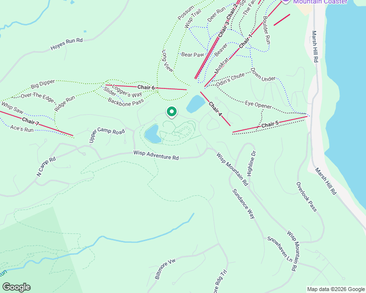 map of restaurants, bars, coffee shops, grocery stores, and more near 164 Wisp Adventure Road in McHenry