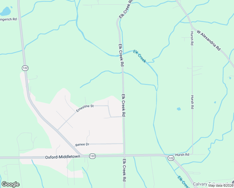 map of restaurants, bars, coffee shops, grocery stores, and more near 6277 Elk Creek Road in Middletown