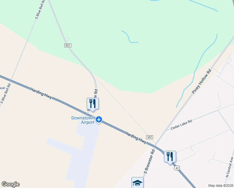 map of restaurants, bars, coffee shops, grocery stores, and more near 336 Tuckahoe Road in Vineland