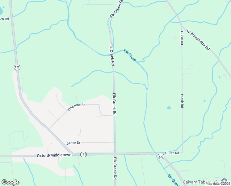 map of restaurants, bars, coffee shops, grocery stores, and more near 6277 Elk Creek Road in Middletown