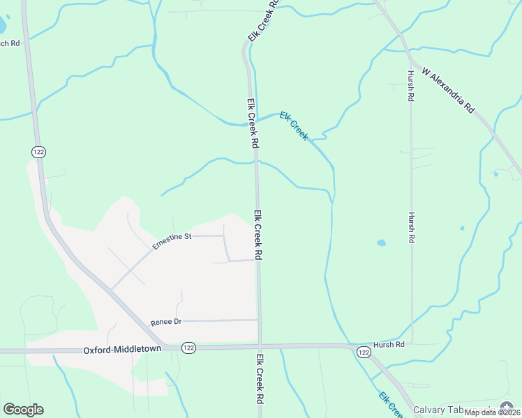 map of restaurants, bars, coffee shops, grocery stores, and more near 6277 Elk Creek Road in Middletown