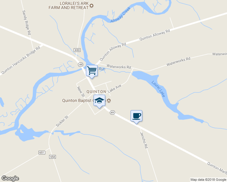 map of restaurants, bars, coffee shops, grocery stores, and more near 20 Lake Avenue in Bridgeton