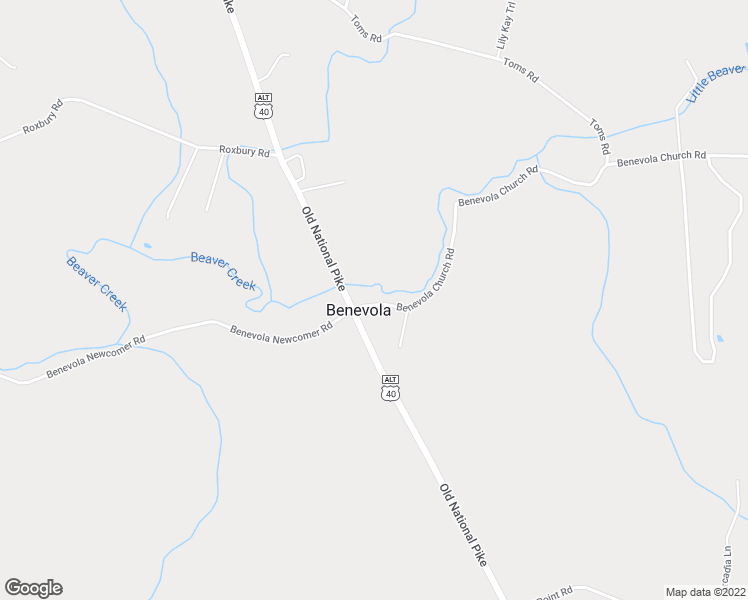 map of restaurants, bars, coffee shops, grocery stores, and more near 19910 Benevola Church Road in Boonsboro