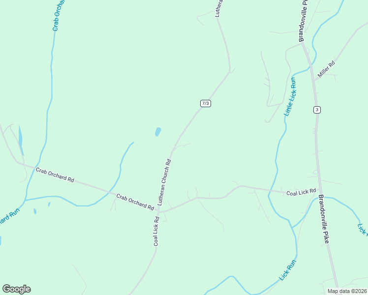 map of restaurants, bars, coffee shops, grocery stores, and more near 300 Lutheran Church Road in Albright