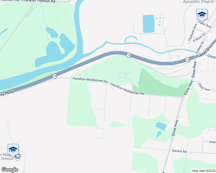 map of restaurants, bars, coffee shops, grocery stores, and more near 6931 Linwood Road in Franklin