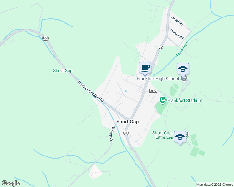 map of restaurants, bars, coffee shops, grocery stores, and more near 55 Orchard Street in Keyser