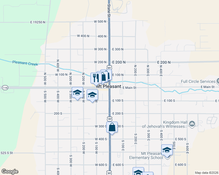 map of restaurants, bars, coffee shops, grocery stores, and more near in Mount Pleasant