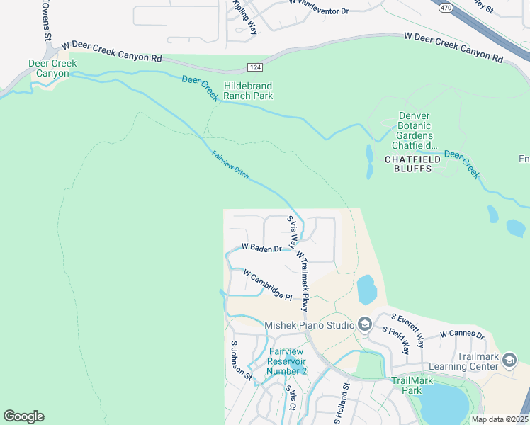 map of restaurants, bars, coffee shops, grocery stores, and more near 9761 West Athens Lane in Littleton
