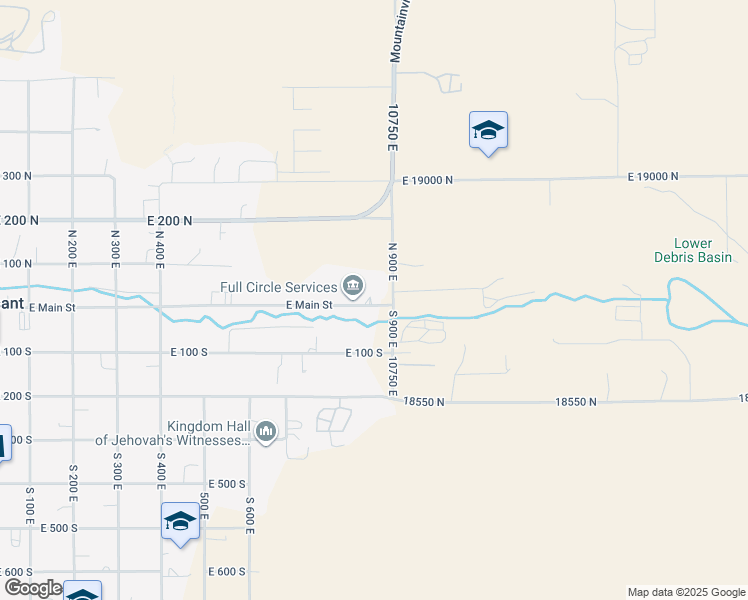 map of restaurants, bars, coffee shops, grocery stores, and more near 879 East Main Street in Mount Pleasant