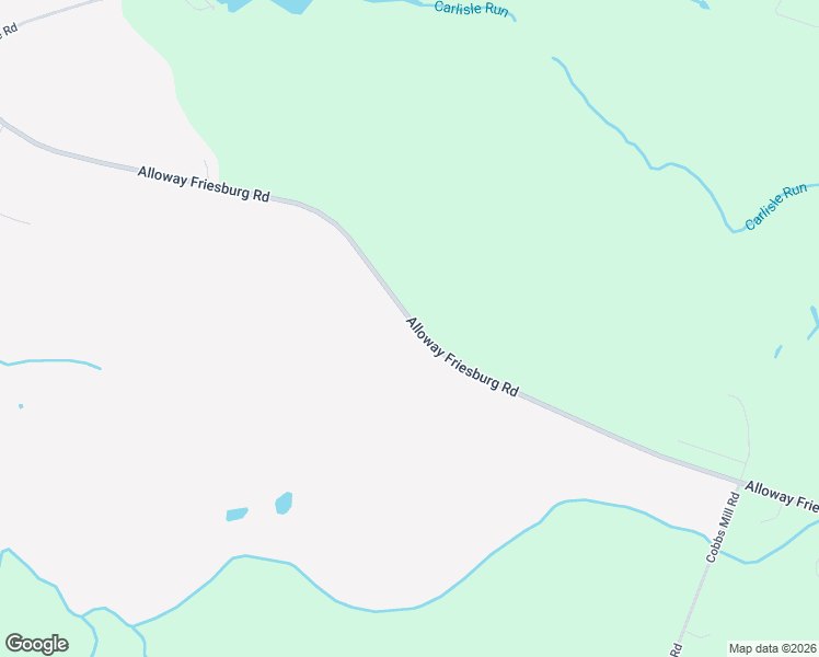 map of restaurants, bars, coffee shops, grocery stores, and more near 264 Alloway Friesburg Road in Bridgeton