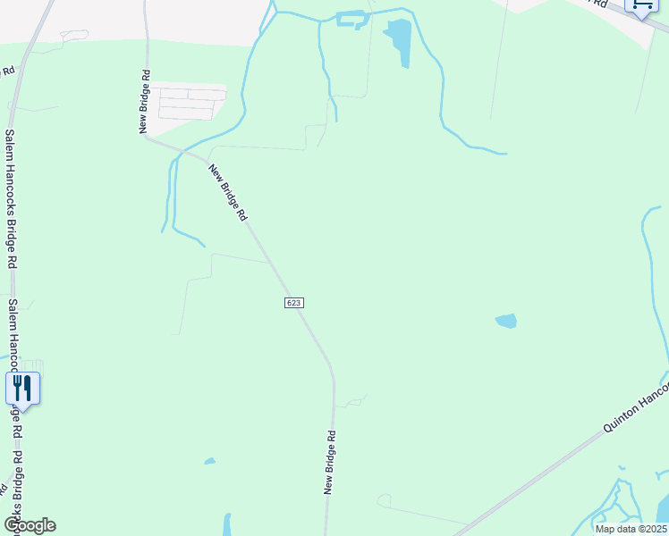 map of restaurants, bars, coffee shops, grocery stores, and more near 62 New Bridge Road in Salem