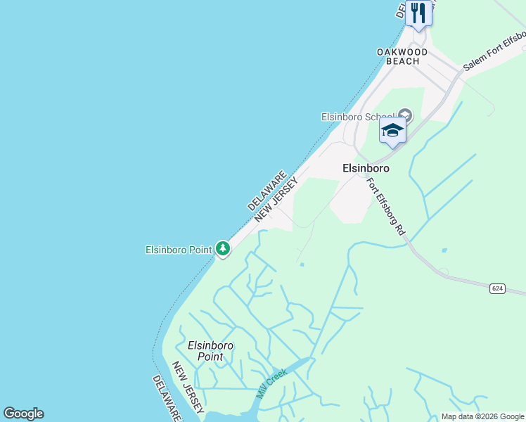 map of restaurants, bars, coffee shops, grocery stores, and more near 719 Salem Fort Elfsborg Road in Salem