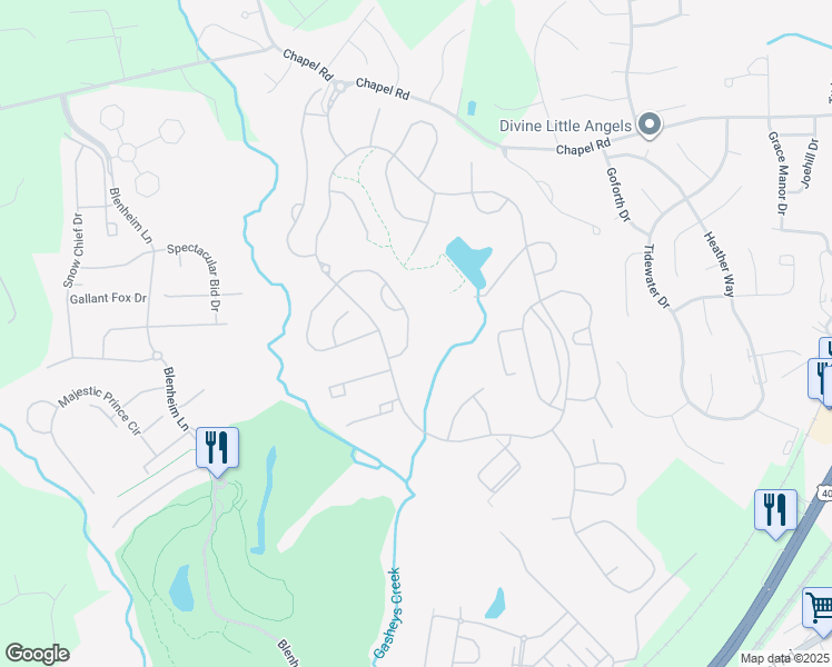 map of restaurants, bars, coffee shops, grocery stores, and more near 234 Whirlaway Lane in Havre de Grace