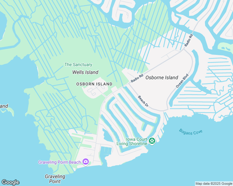 map of restaurants, bars, coffee shops, grocery stores, and more near 1359 Radio Road in Ocean County