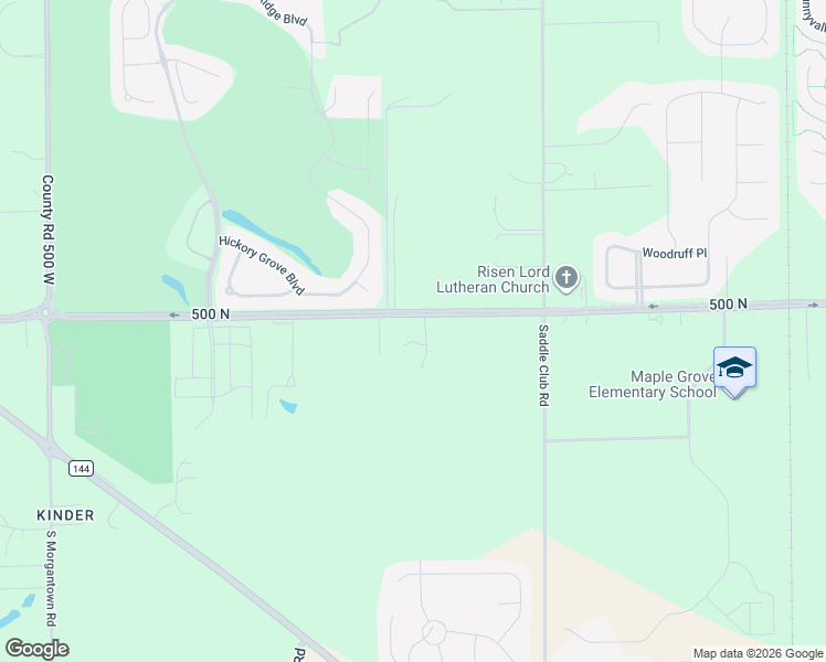 map of restaurants, bars, coffee shops, grocery stores, and more near 4241 West Whiteland Road in Bargersville