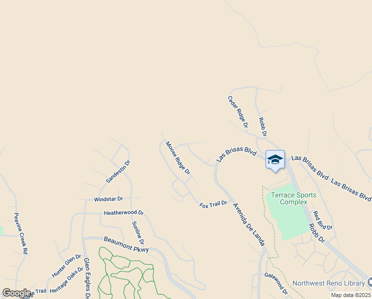 map of restaurants, bars, coffee shops, grocery stores, and more near 2995 Silverado Creek Drive in Reno