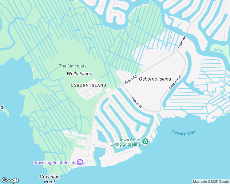 map of restaurants, bars, coffee shops, grocery stores, and more near 1359 Radio Road in Ocean County