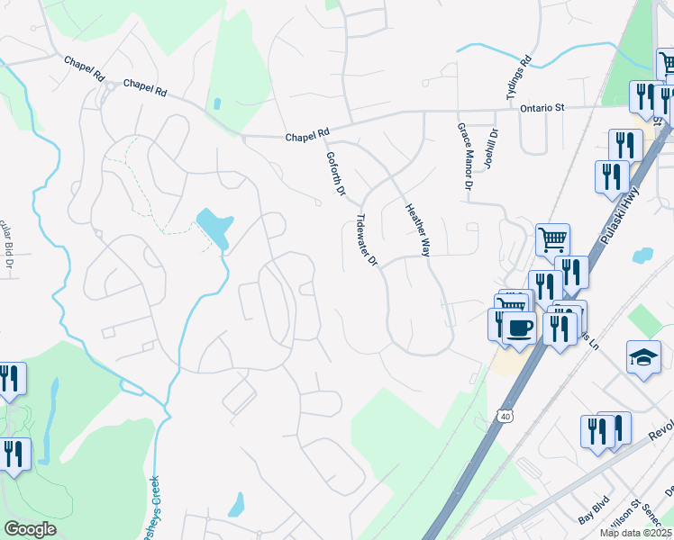 map of restaurants, bars, coffee shops, grocery stores, and more near 326 Lockhart Court in Havre de Grace
