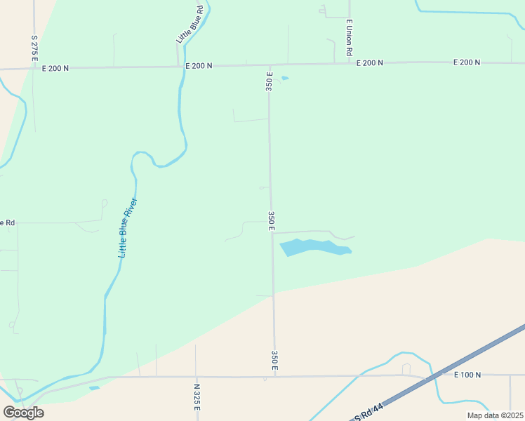 map of restaurants, bars, coffee shops, grocery stores, and more near 1519 North 350 East in Shelbyville
