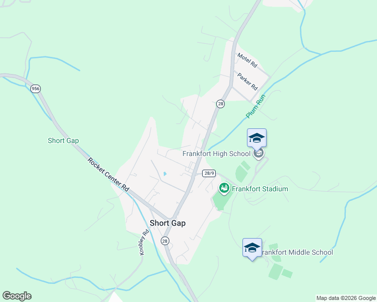 map of restaurants, bars, coffee shops, grocery stores, and more near 15 Lori Street in Ridgeley