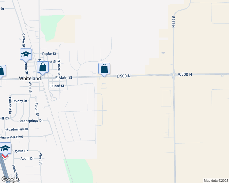 map of restaurants, bars, coffee shops, grocery stores, and more near 450 Allure Circle in Whiteland