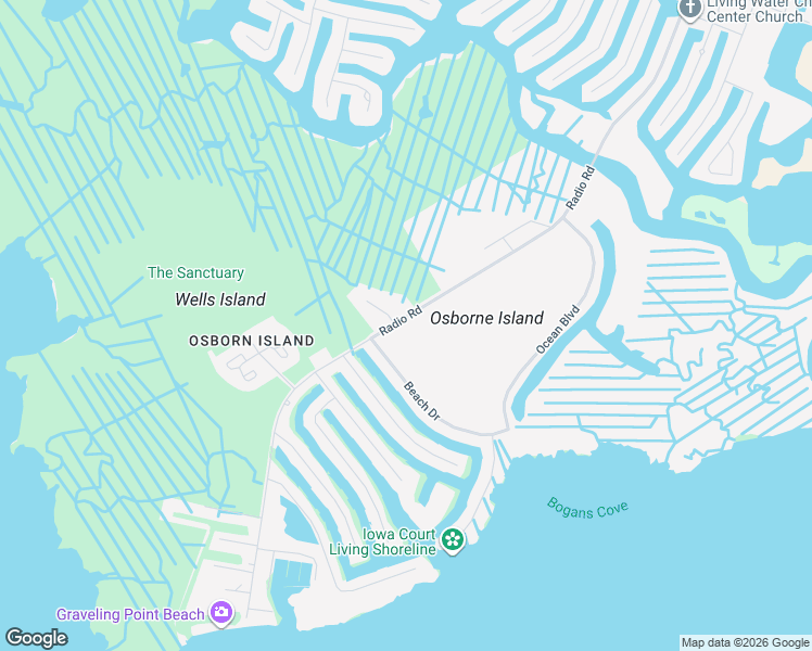 map of restaurants, bars, coffee shops, grocery stores, and more near 1319 Radio Road in Ocean County