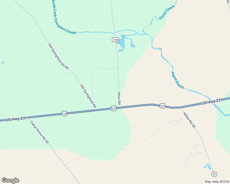 map of restaurants, bars, coffee shops, grocery stores, and more near 111 Hess Road in Washington Court House