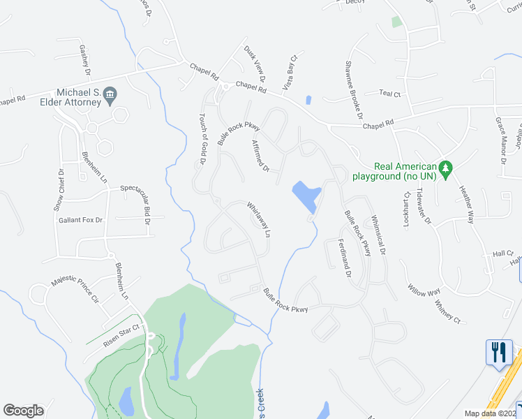 map of restaurants, bars, coffee shops, grocery stores, and more near 216 Whirlaway Lane in Havre de Grace