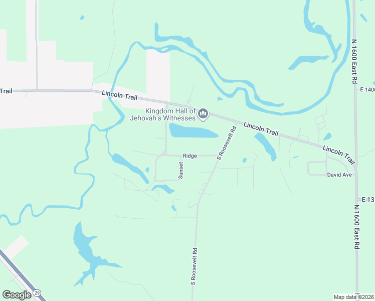 map of restaurants, bars, coffee shops, grocery stores, and more near 3607 Ridge in Taylorville