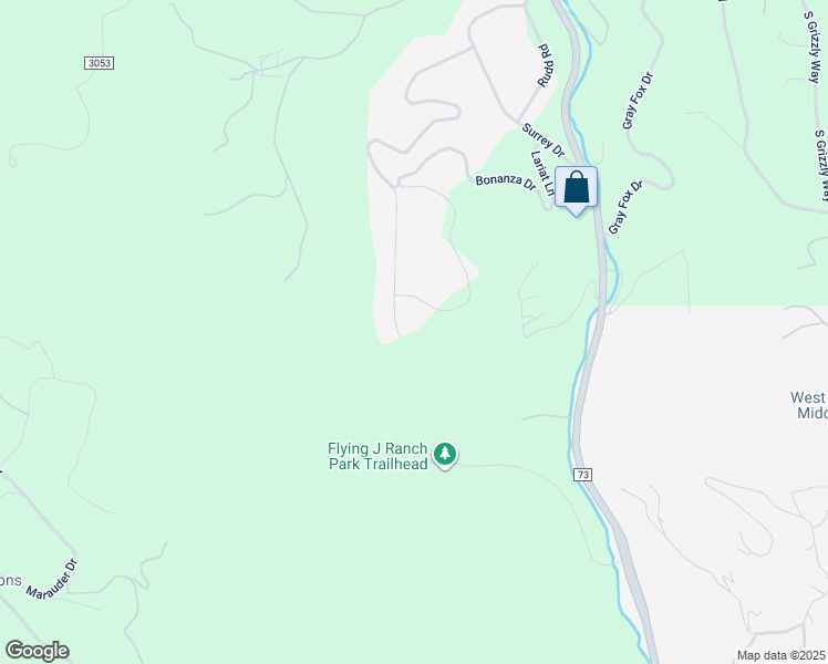 map of restaurants, bars, coffee shops, grocery stores, and more near 14182 William Cody Drive in Evergreen