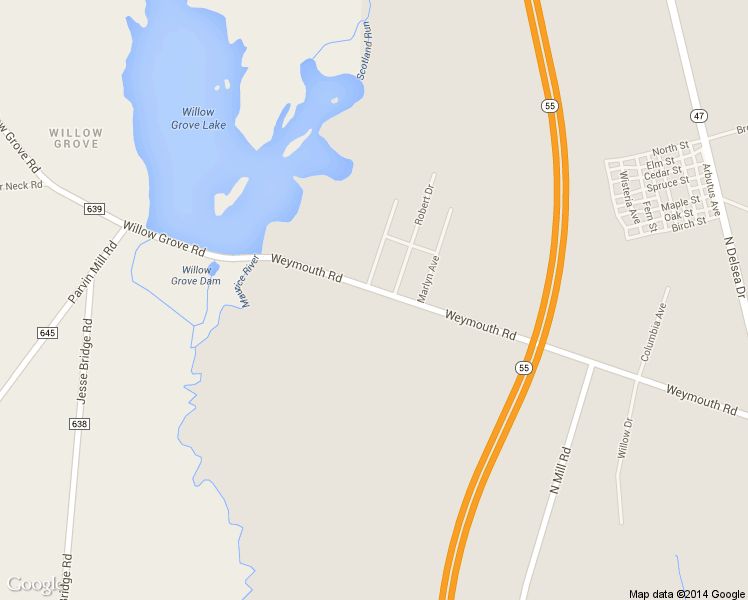 map of restaurants, bars, coffee shops, grocery stores, and more near 2390 Weymouth Rd in Newfield