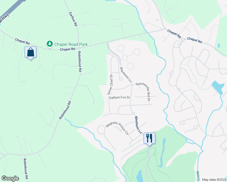 map of restaurants, bars, coffee shops, grocery stores, and more near 207 Secretariat Drive in Havre de Grace
